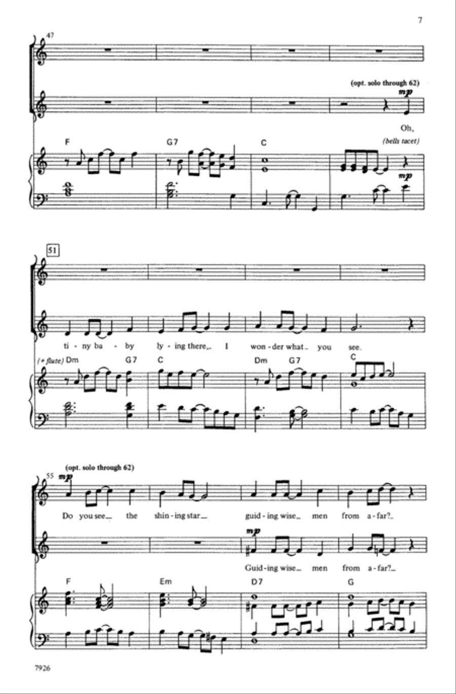 Baby's Born in Bethlehem Choir scores gallery preview page 5