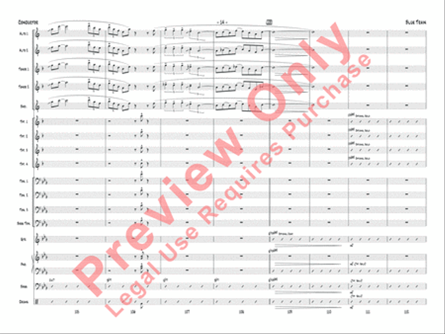 Blue Train Blue Train Jazz Ensemble scores gallery preview page 17