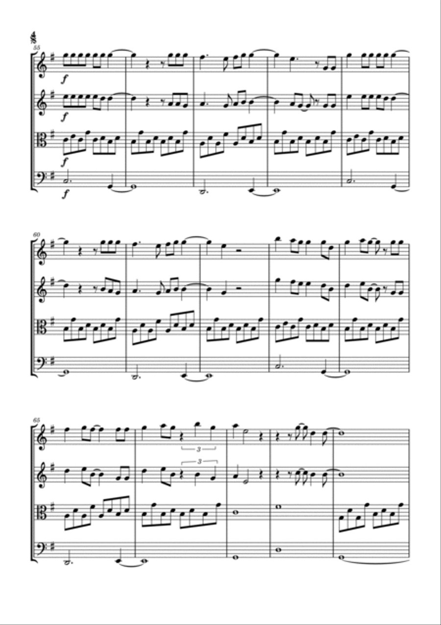 Jesus Did Jesus Did String Quartet scores gallery preview page 5