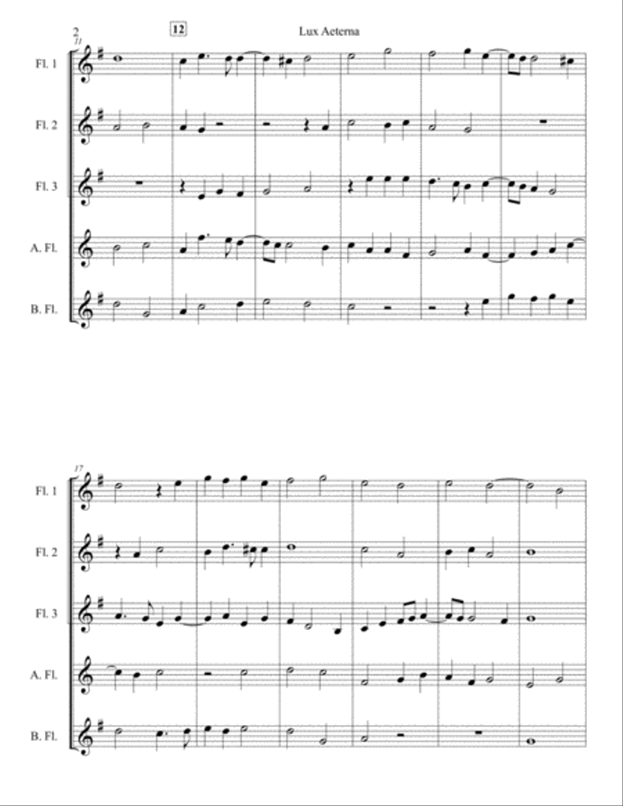 Lux Aeterna Woodwind Ensemble scores gallery preview page 3