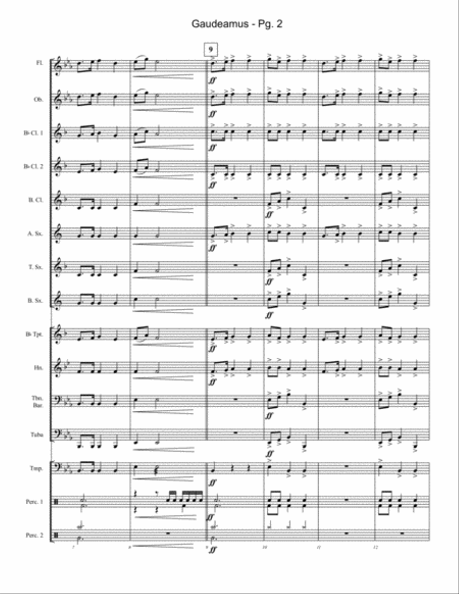 Gaudeamus Concert Band scores gallery preview page 3