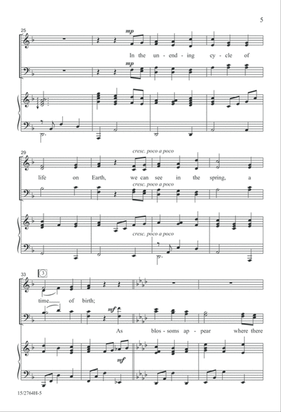 Seasons Come, Seasons Go 4-Part scores gallery preview page 5