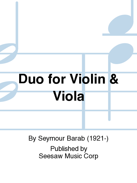 Duo For Violin And Viola