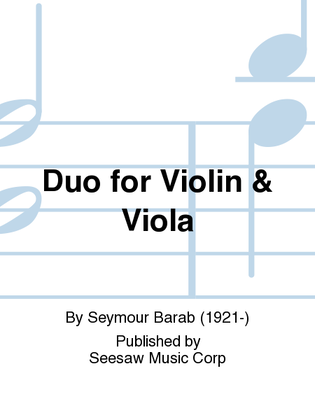Duo for Violin & Viola