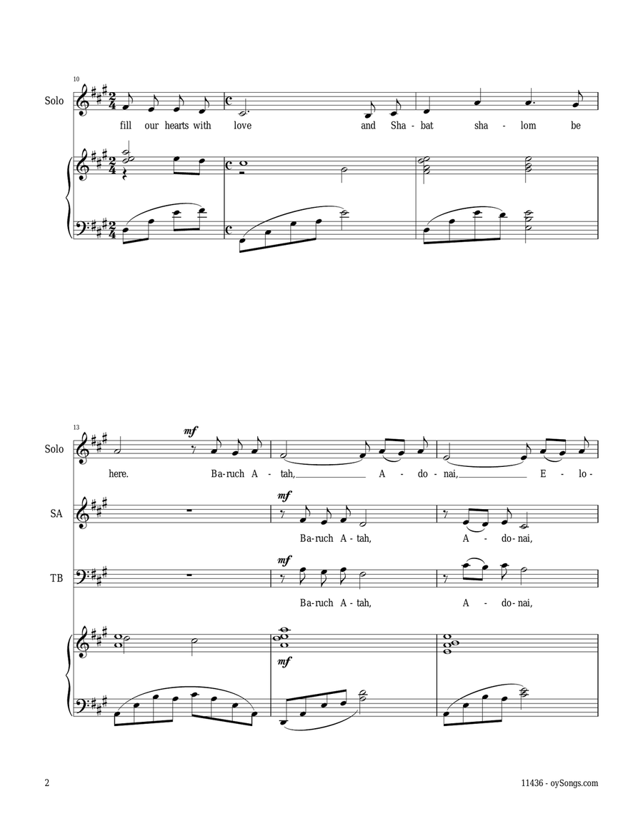 Candlelighting 2-Part scores gallery preview page 2