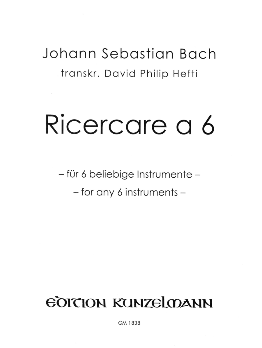 Ricercare a 6