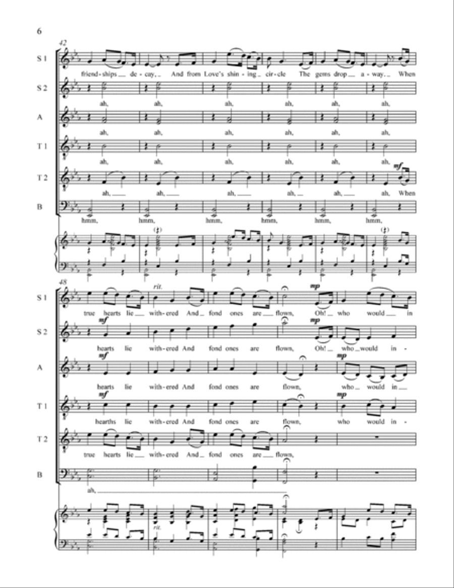 The Last Rose of Summer Divisi scores gallery preview page 12