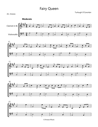 Fairy Queen - Clarinet and Cello Sheet Music