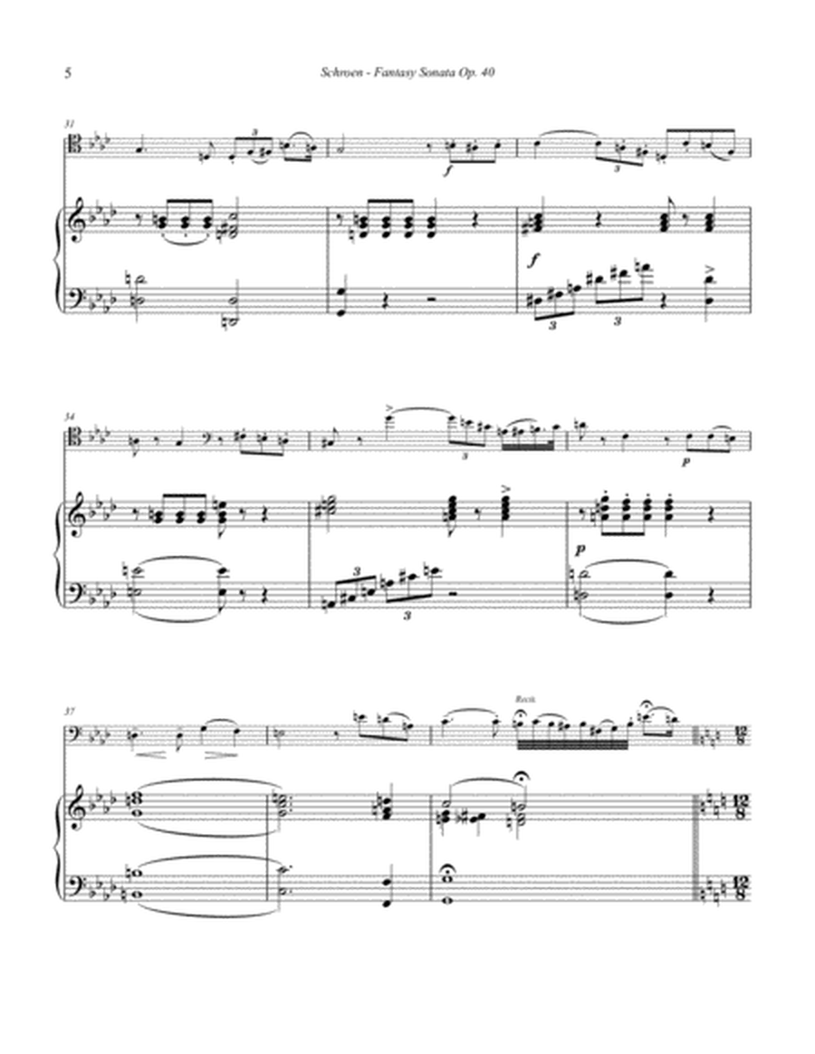 Fantasy Sonata, Op. 40 for Trombone and Piano image number null