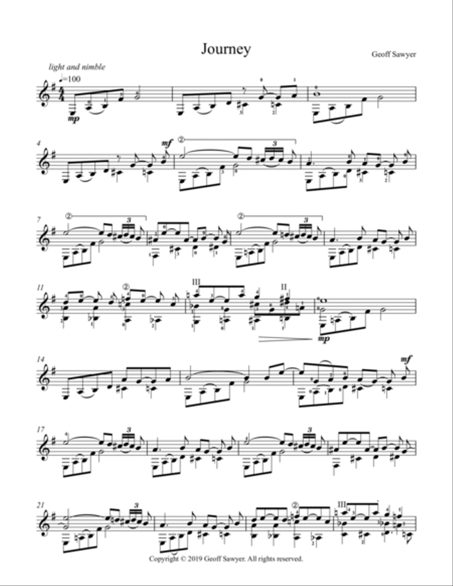 A Journey on Strings Acoustic Guitar scores gallery preview page 4
