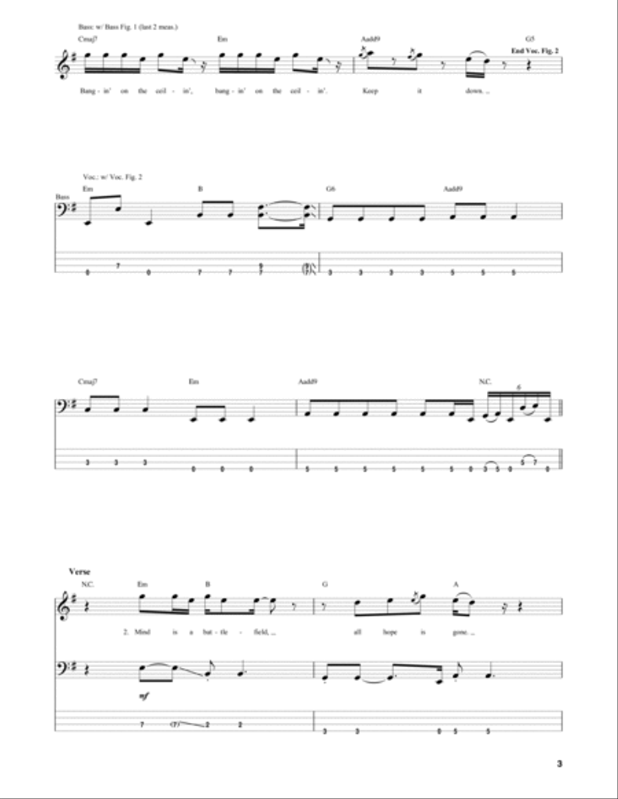 The Sky Is A Neighborhood Guitar Tablature scores gallery preview page 3