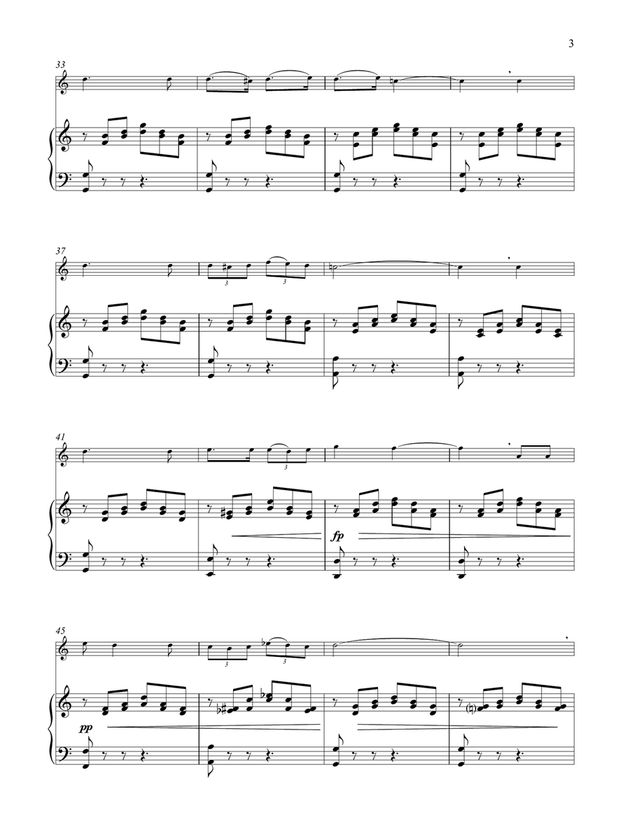 Ave Maria, Op. 52, No. 6 Flute Solo scores gallery preview page 3