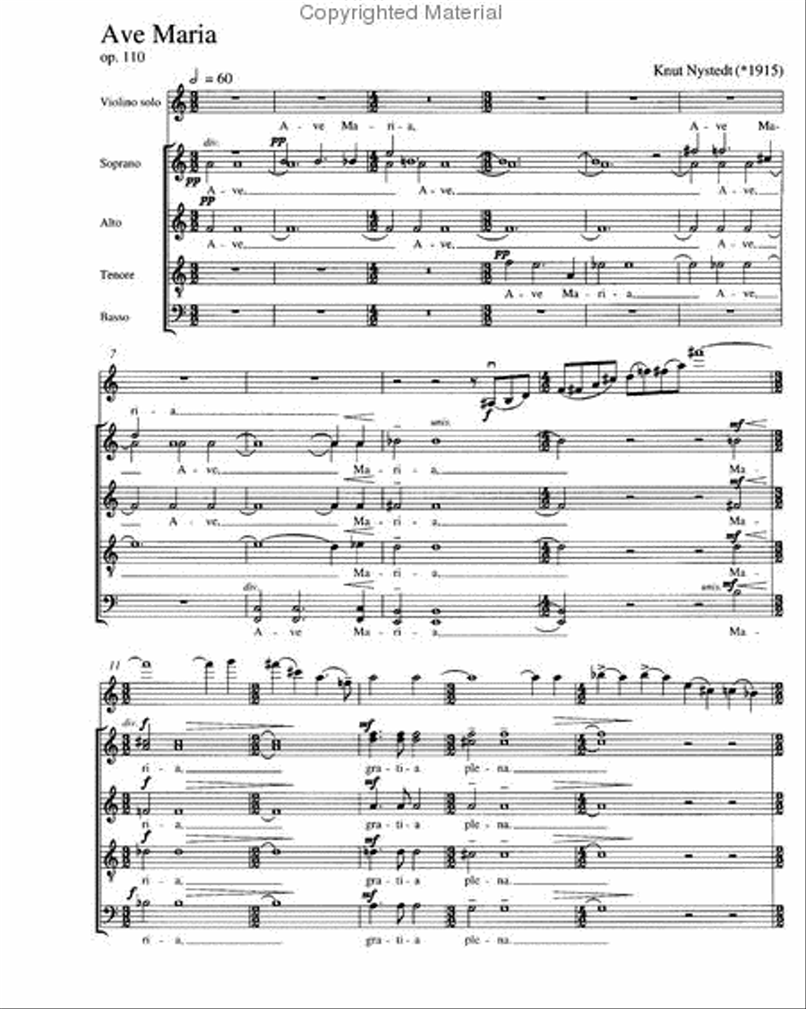 Ave Maria Ave Maria 4-Part scores gallery preview page 2