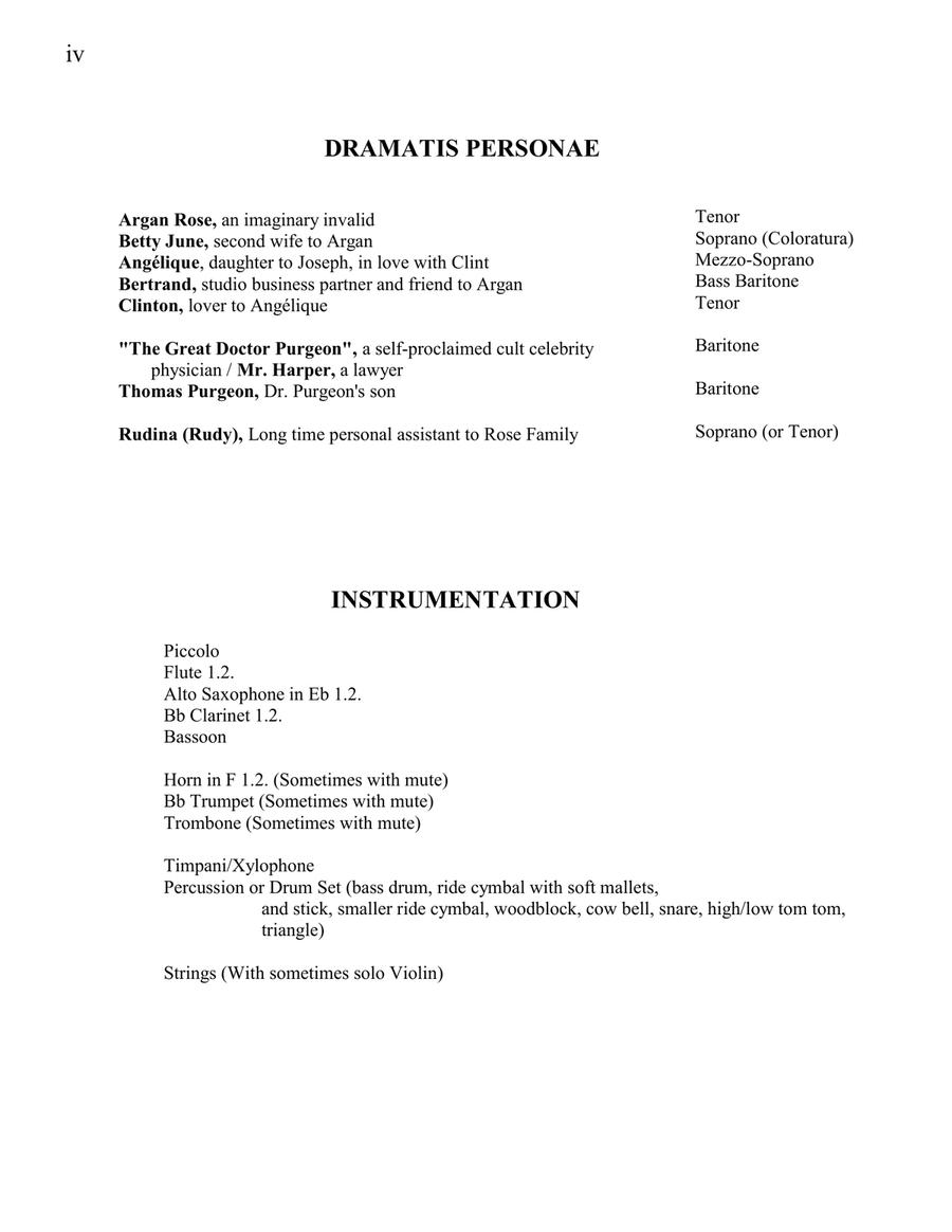 The Imaginary Invalid, A Comic Opera in Three Acts Piano Vocal (Small cast, no chorus) Choir scores gallery preview page 4