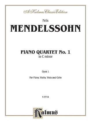 Book cover for Piano Quartet, Op. 1