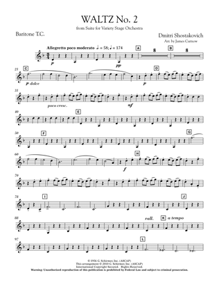 Waltz No. 2 (from Suite For Variety Stage Orchestra) - Baritone T.C.