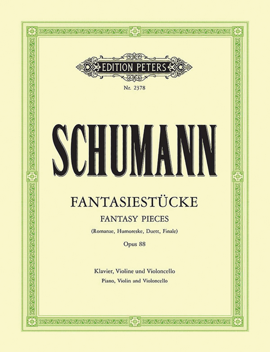 Fantasiestücke Op. 88 for Violin, Cello and Piano Piano Trio scores gallery preview page 1