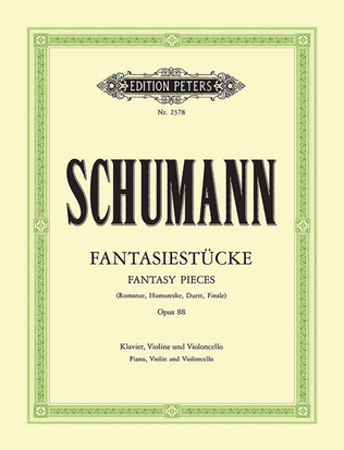 Book cover for Fantasiestücke Op. 88 for Violin, Cello and Piano