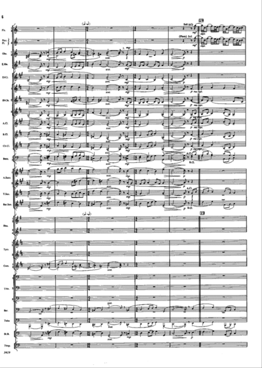 My Heart Is Filled With Longing Concert Band scores gallery preview page 6