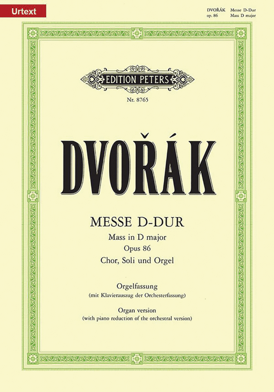 Mass In D Major Mass In D Major 4-Part scores gallery preview page 1