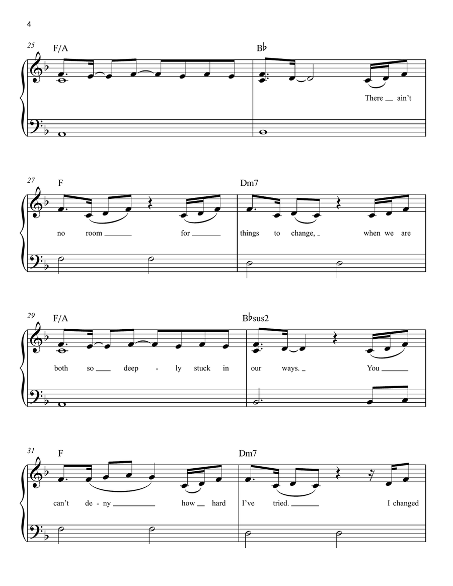 Easy On Me Easy Piano scores gallery preview page 4