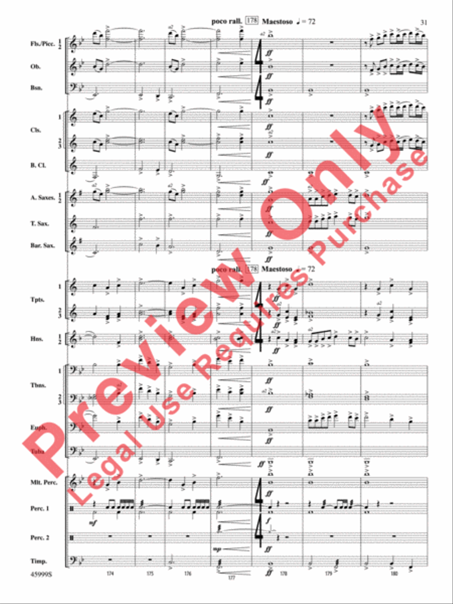 The Blue Ridge Concert Band scores gallery preview page 32