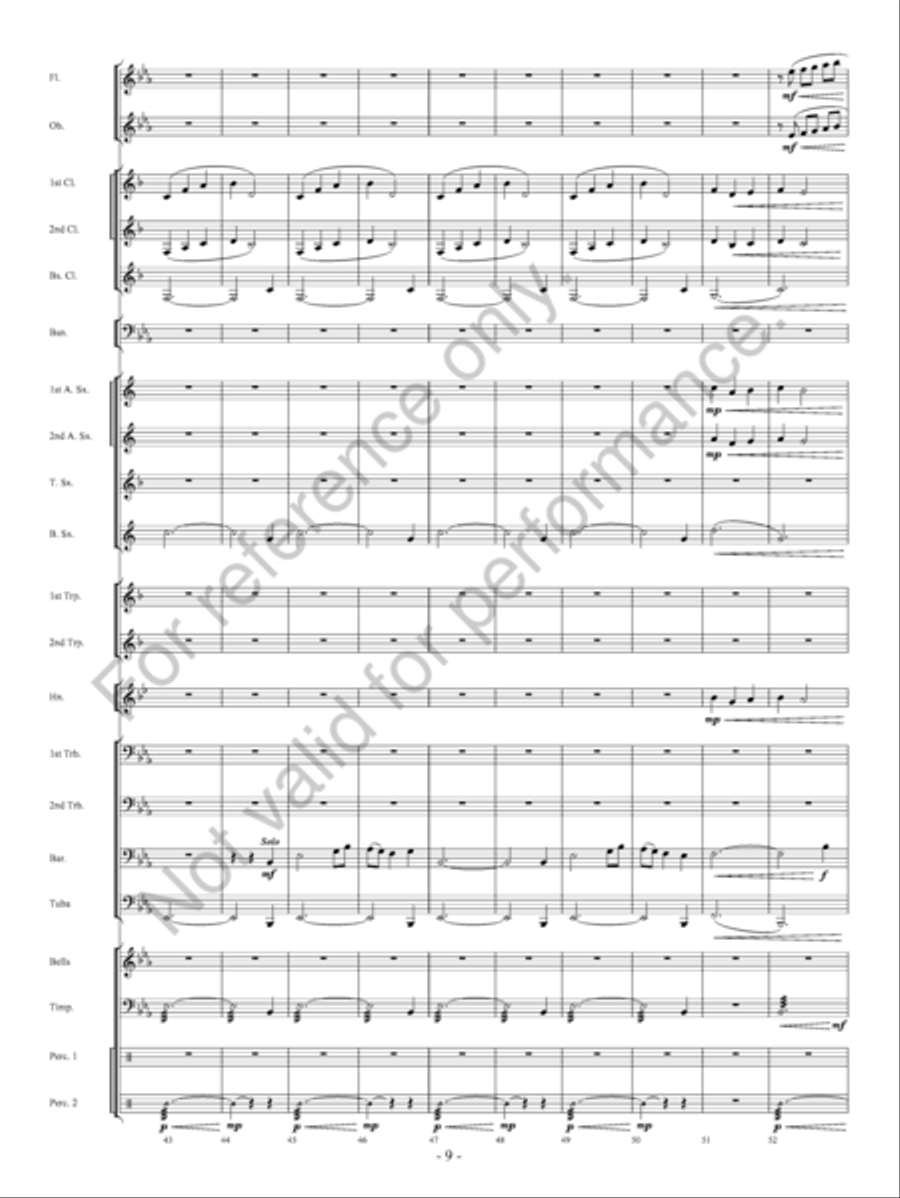 Pembroke Castle Concert Band scores gallery preview page 10