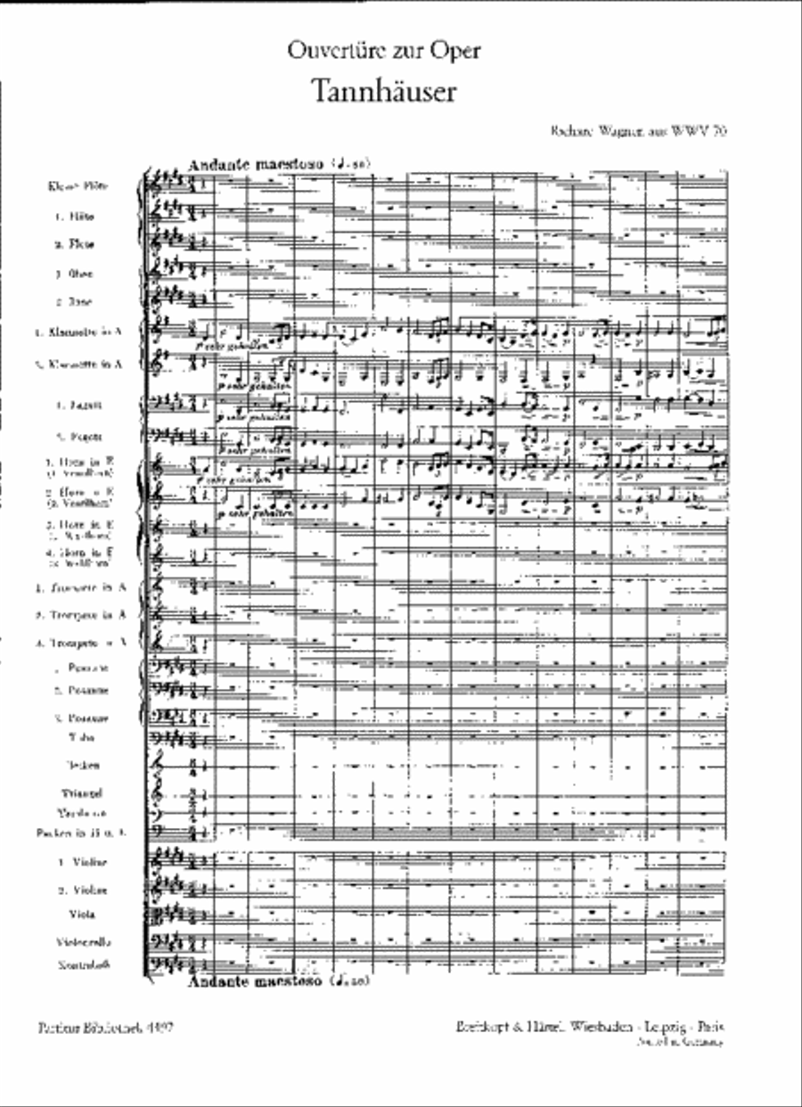 Tannhäuser WWV 70 Orchestra scores gallery preview page 2