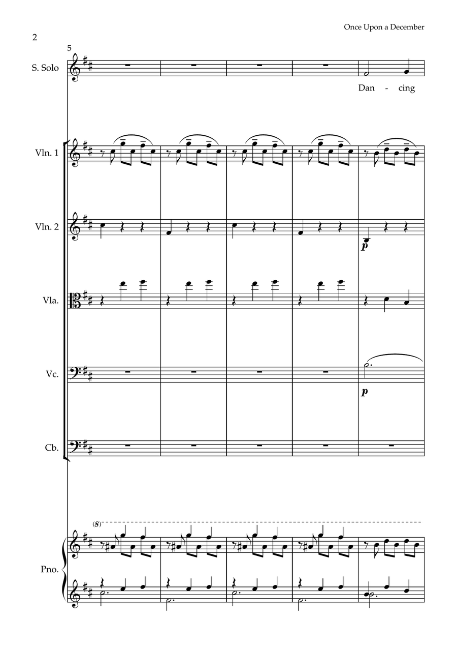 Once Upon A December Large Ensemble scores gallery preview page 2