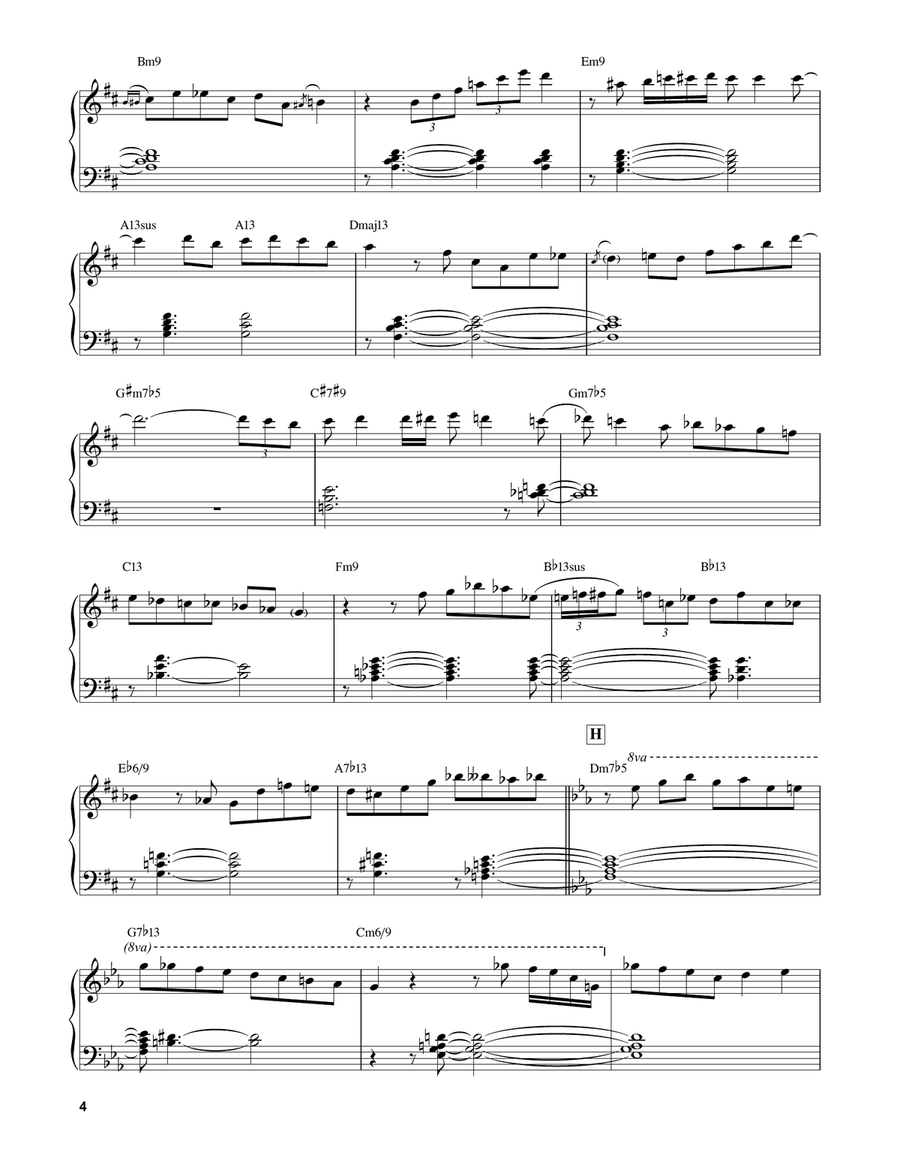 You Must Believe In Spring Piano Solo scores gallery preview page 4