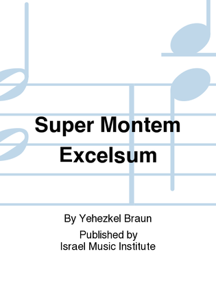 Book cover for Super Montem Excelsum