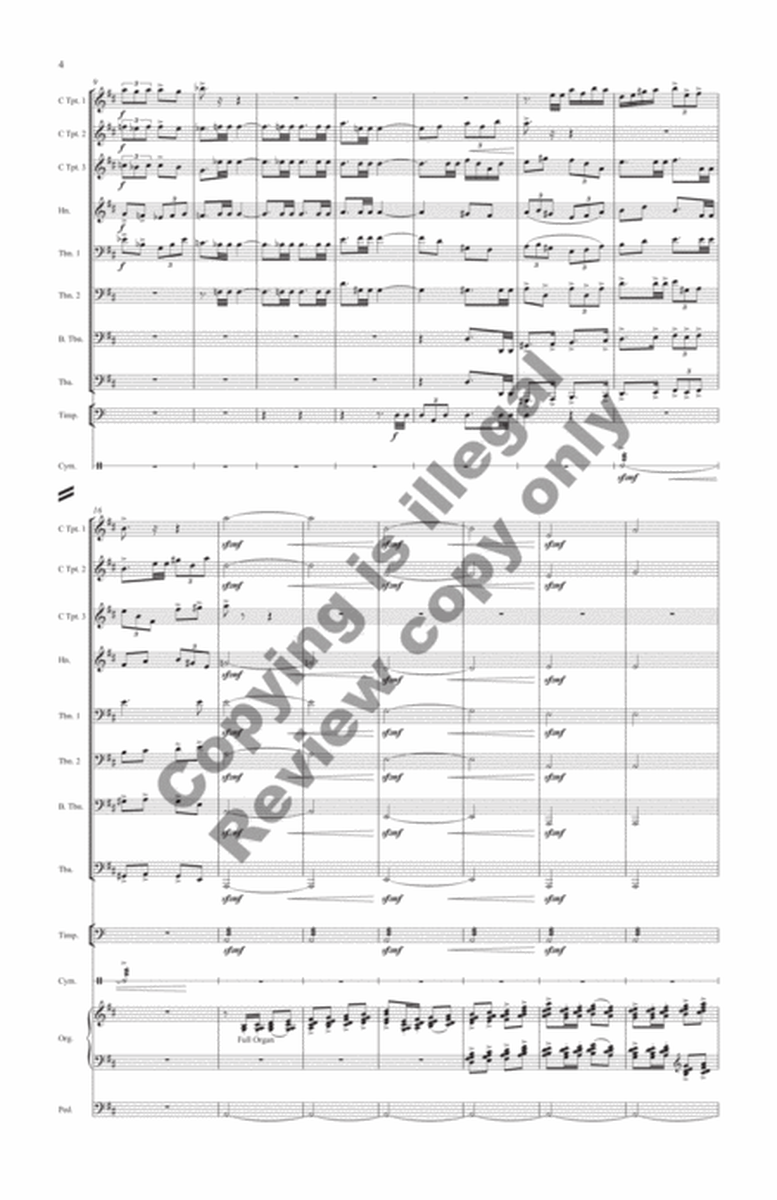 Joy to the World (Brass Octet Score)