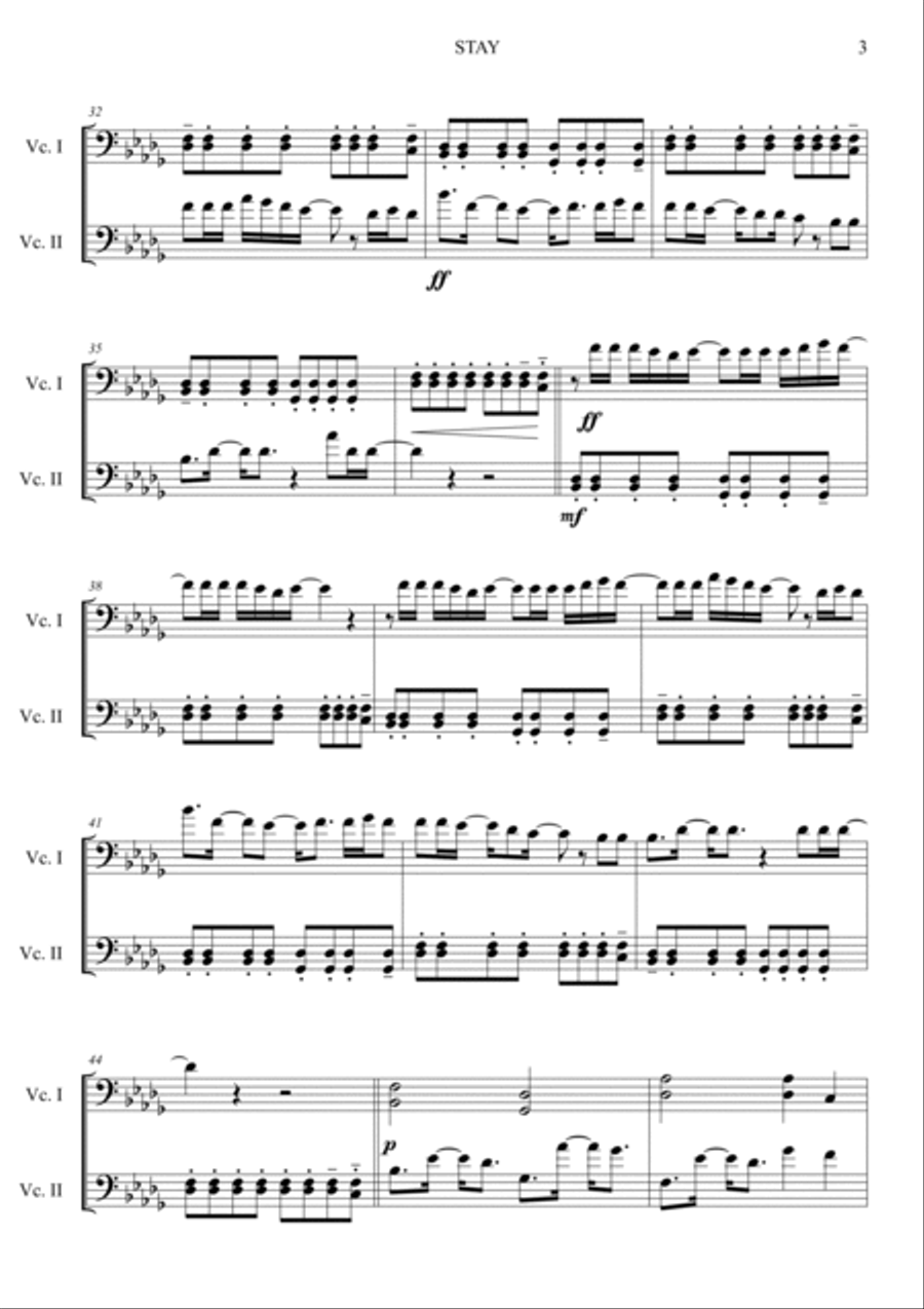 Stay String Duet scores gallery preview page 3