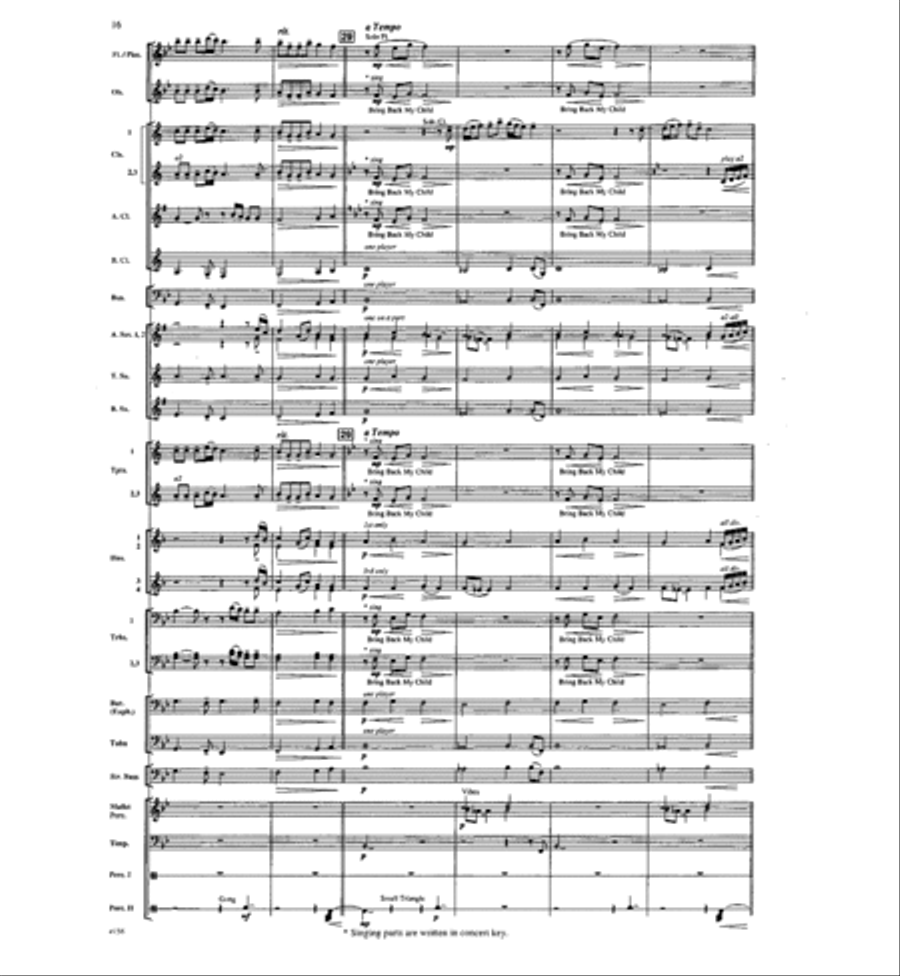 Where the River Flows Where the River Flows Concert Band scores gallery preview page 15