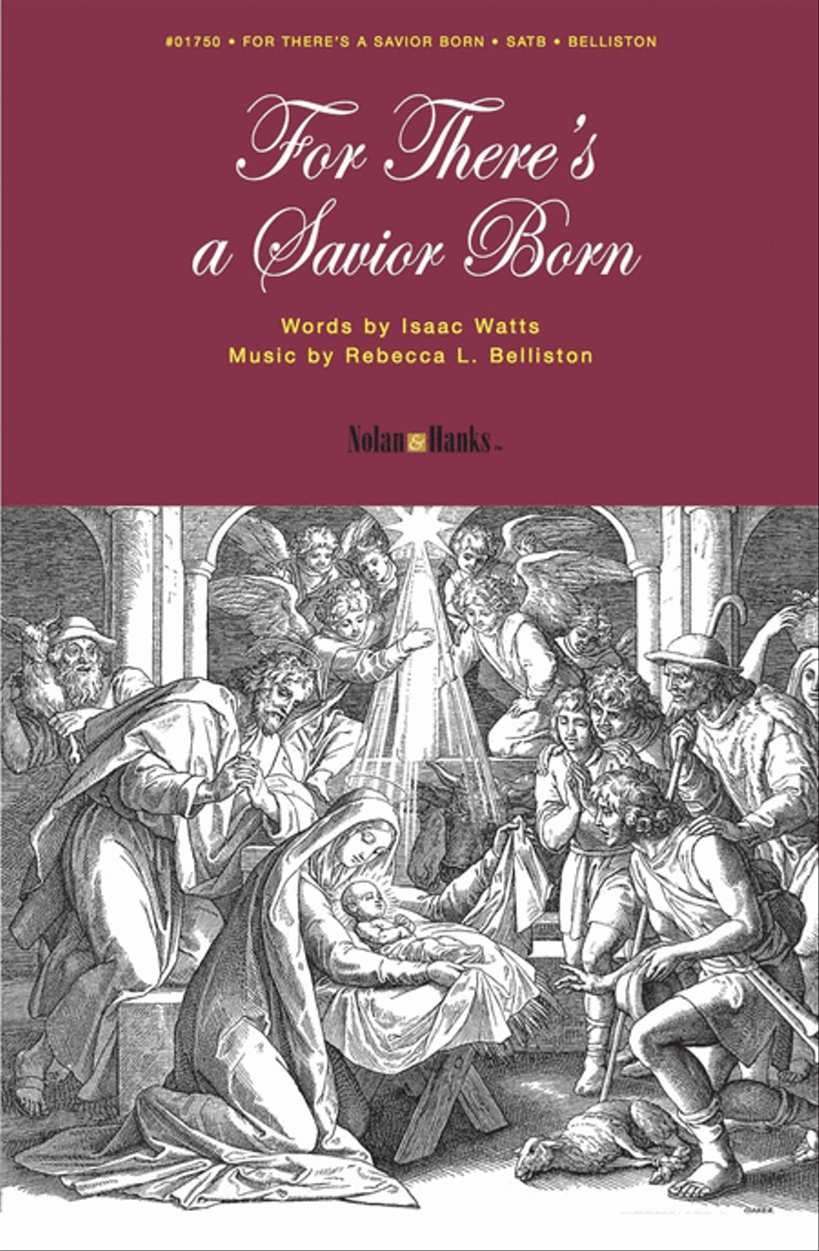 For There's a Savior Born - SATB 4-Part scores gallery preview page 1