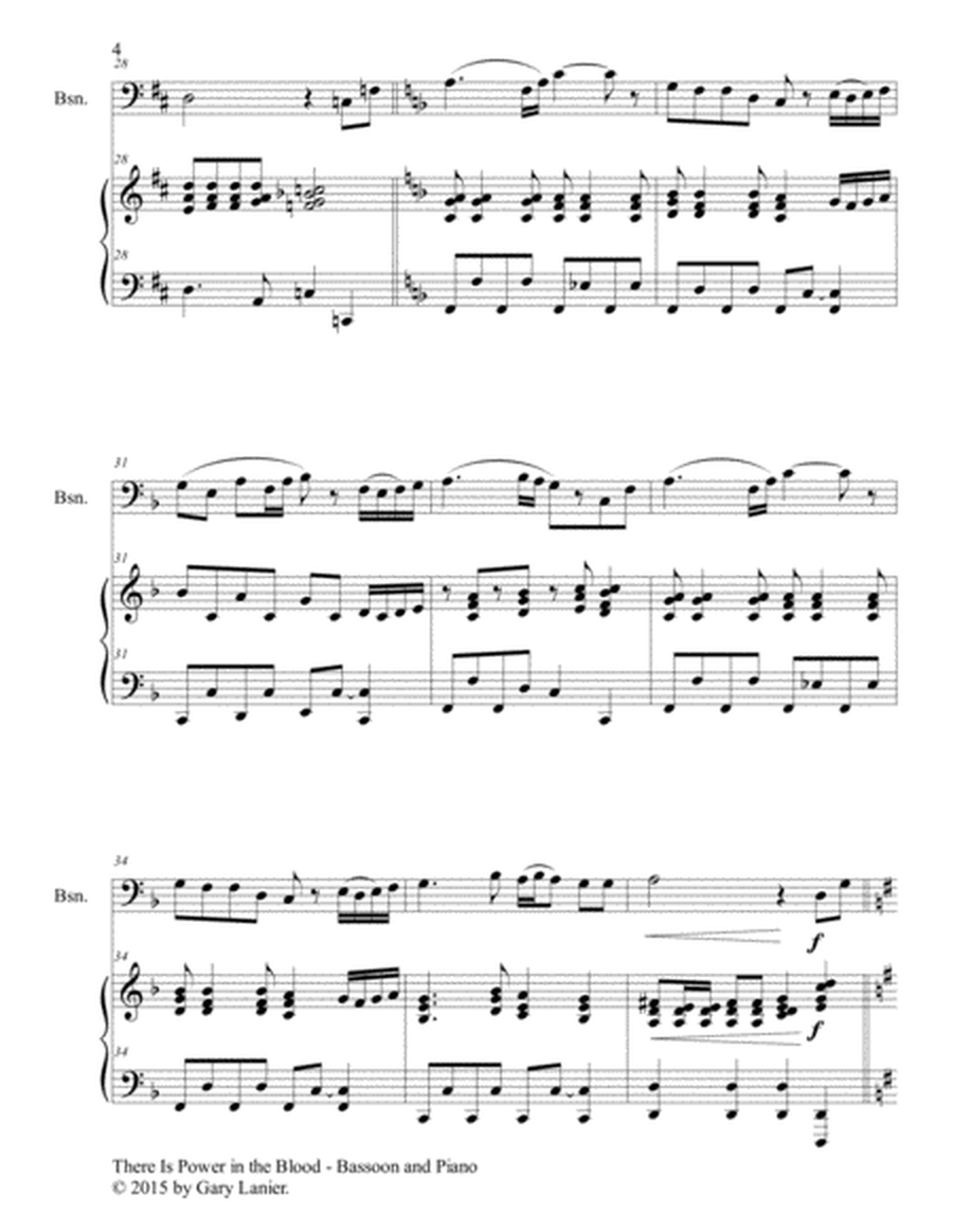 THE BLOOD OF JESUS (3 arrangements for Bassoon and Piano with Score/Parts) image number null