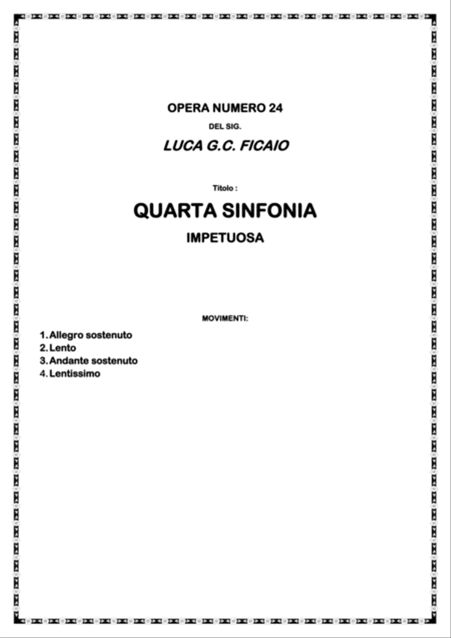 QUARTA SINFONIA- IMPETUOSA