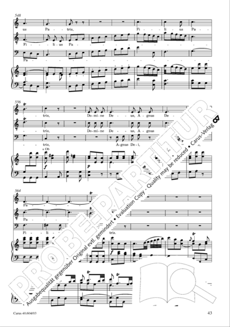 Grosse Mariazeller Messe in C 4-Part scores gallery preview page 52