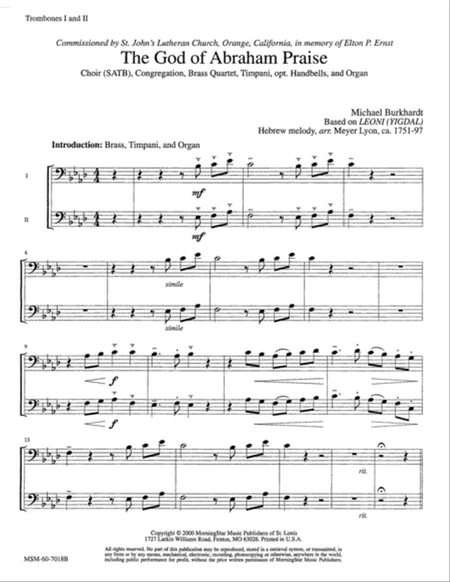 The God of Abraham Praise Choir scores gallery preview page 5