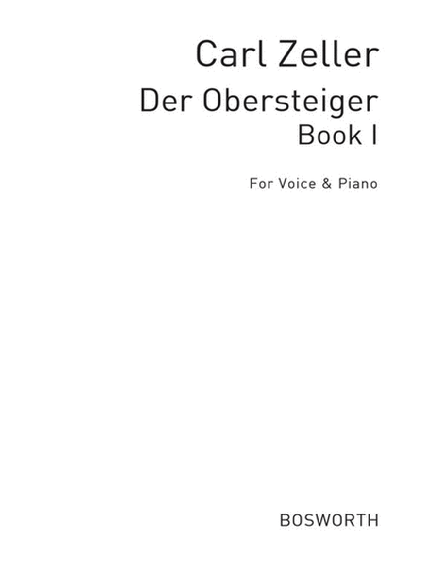 Zeller - Der Obersteiger Book 1 Voice/Piano