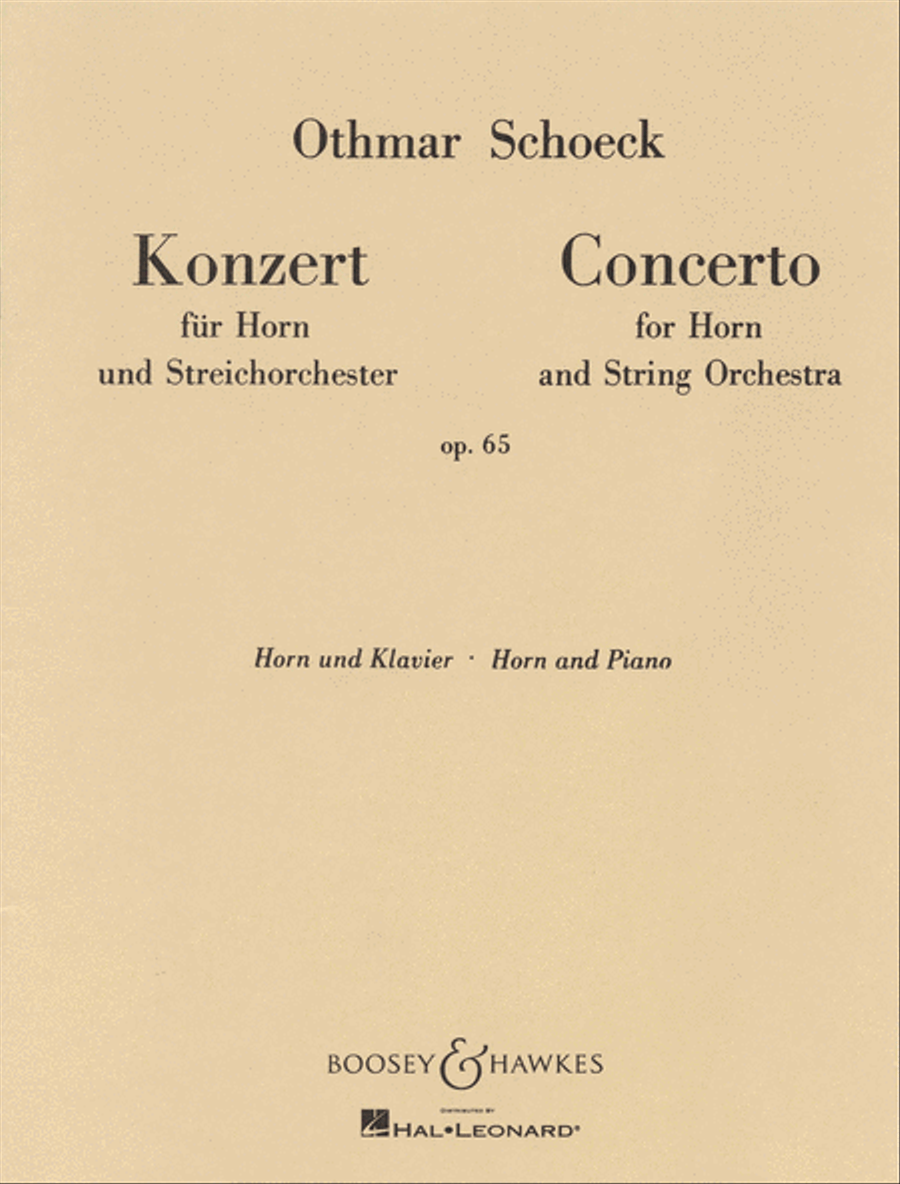 Horn Concerto, Op. 65 Orchestra scores gallery preview page 1