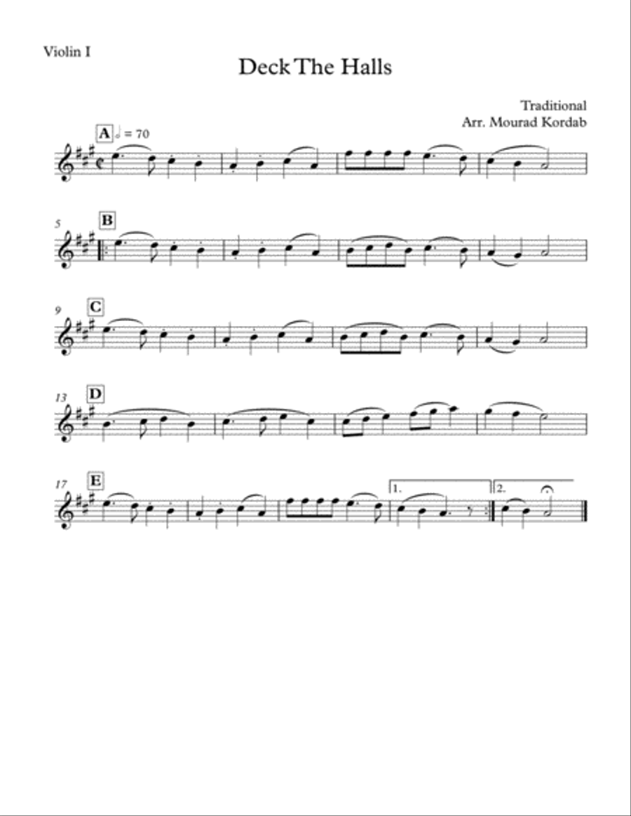 Deck the Halls (String Orchestra) String Orchestra scores gallery preview page 4