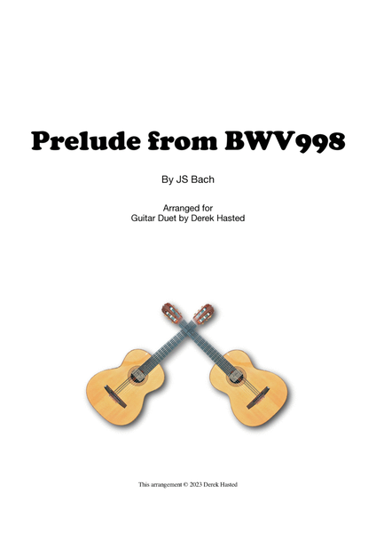 Prelude from Bach BWV998 for 2 guitars image number null