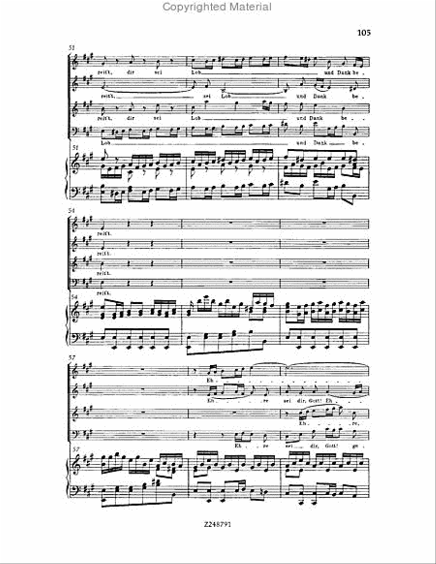 Christmas Oratorio, BWV 248 Choir scores gallery preview page 104