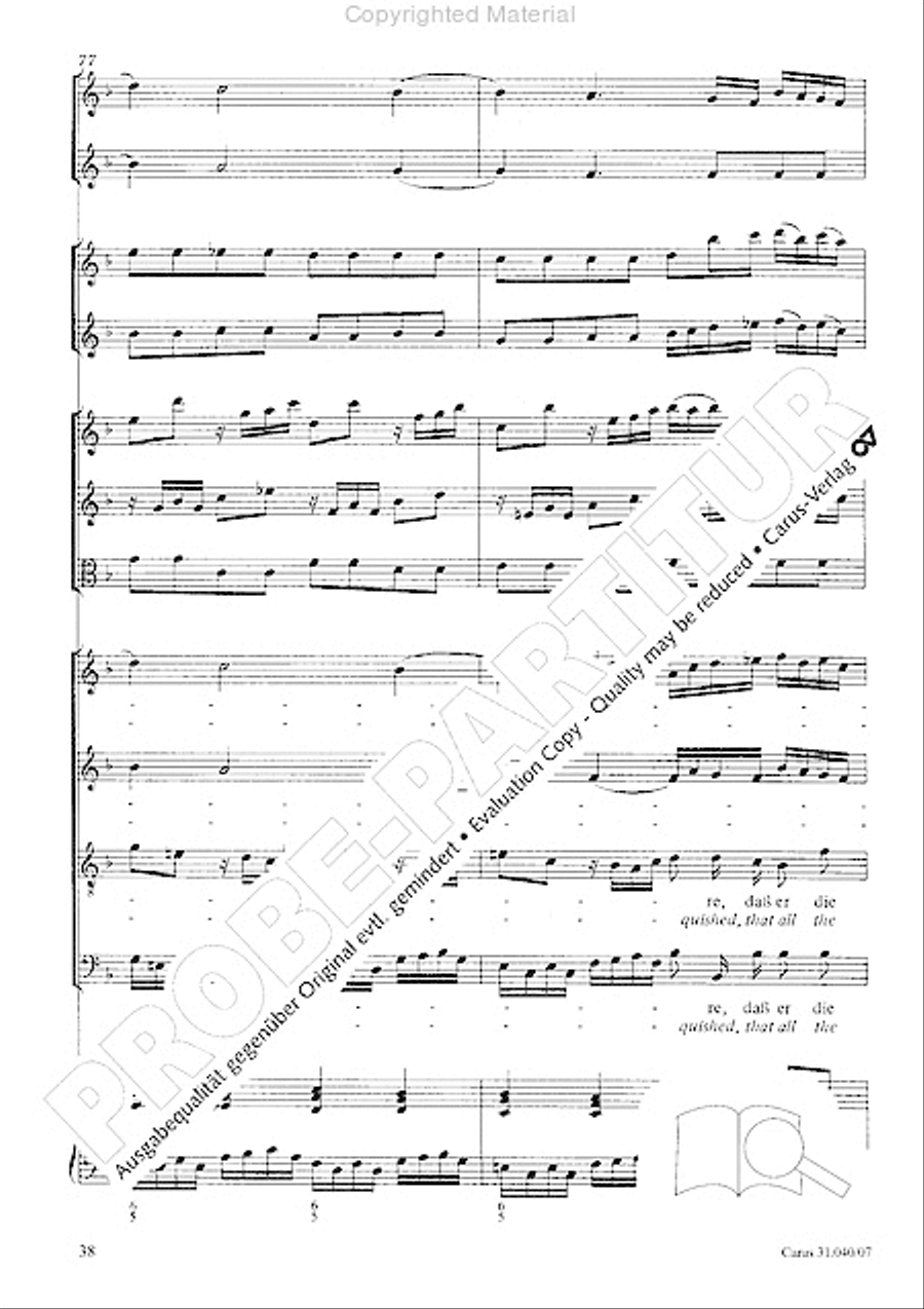 Christ was manifested for this purpose (Dazu ist erschienen der Sohn Gottes) ATB scores gallery preview page 40