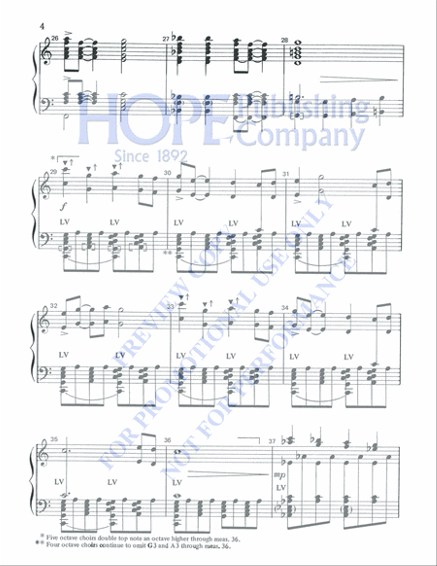 A Song of Gladness 5-Octaves scores gallery preview page 4