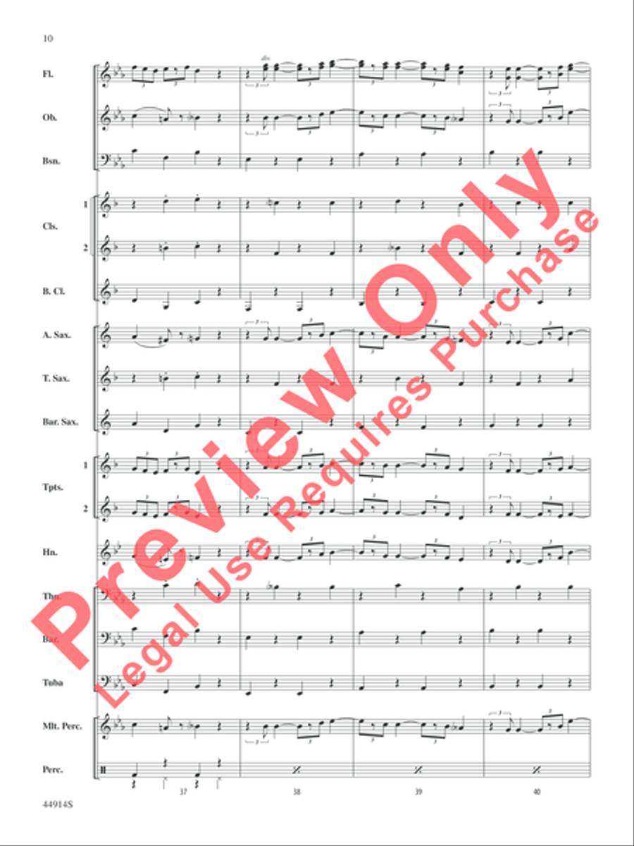 Ode to a Flash Mob Ode to a Flash Mob Concert Band scores gallery preview page 10