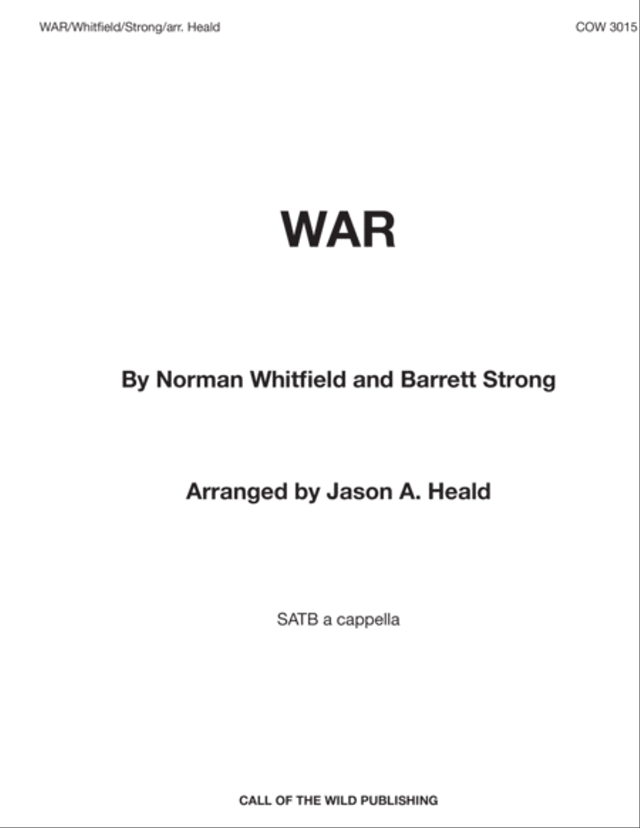 Book cover for War