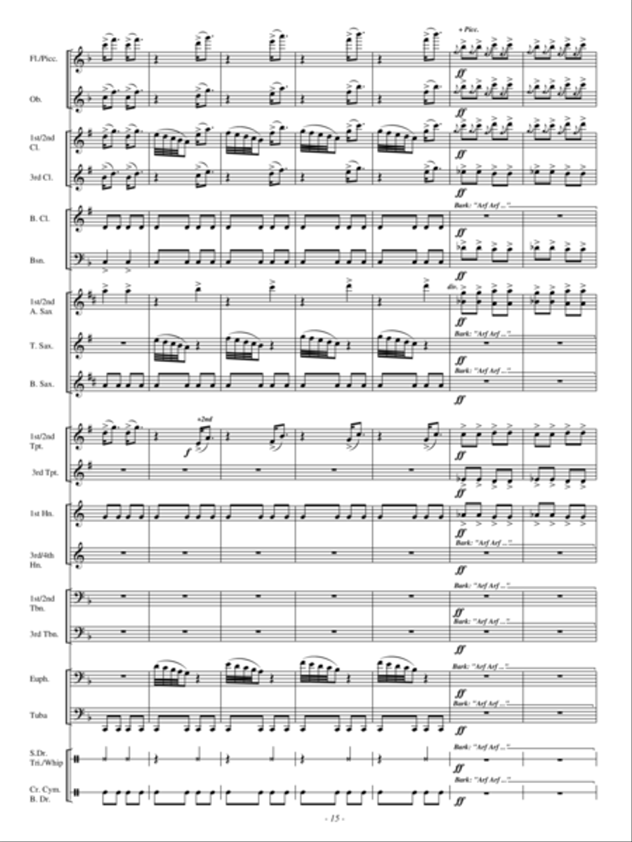 A Hunting Scene A Hunting Scene Concert Band scores gallery preview page 14