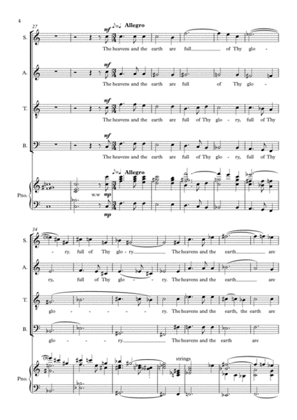 Christmas Hosana - choir and piano image number null